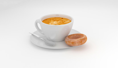coffee and donut for breakfast