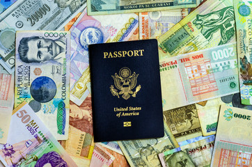 American Passport and Currency