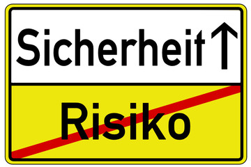 Risiko Sicherheit Schild  #130421-svg03
