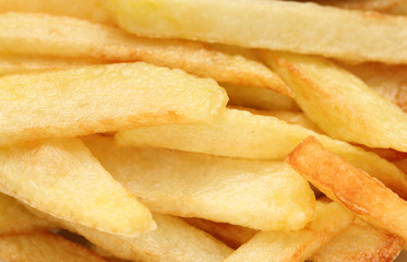 fried potato slices, potato chips