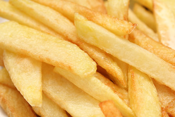 fried potato slices, potato chips