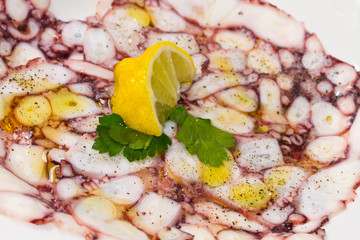 octopus carpaccio