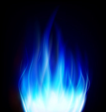 Blue Fire Background