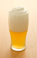 wheat beer in a glass