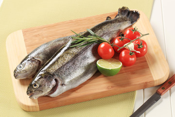 Fresh trout