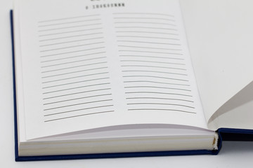 The book on a white background