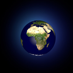 Mondo terra globo Africa