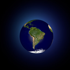 Mondo terra globo America latina