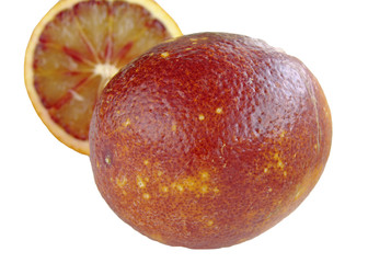 Blood red orange slice