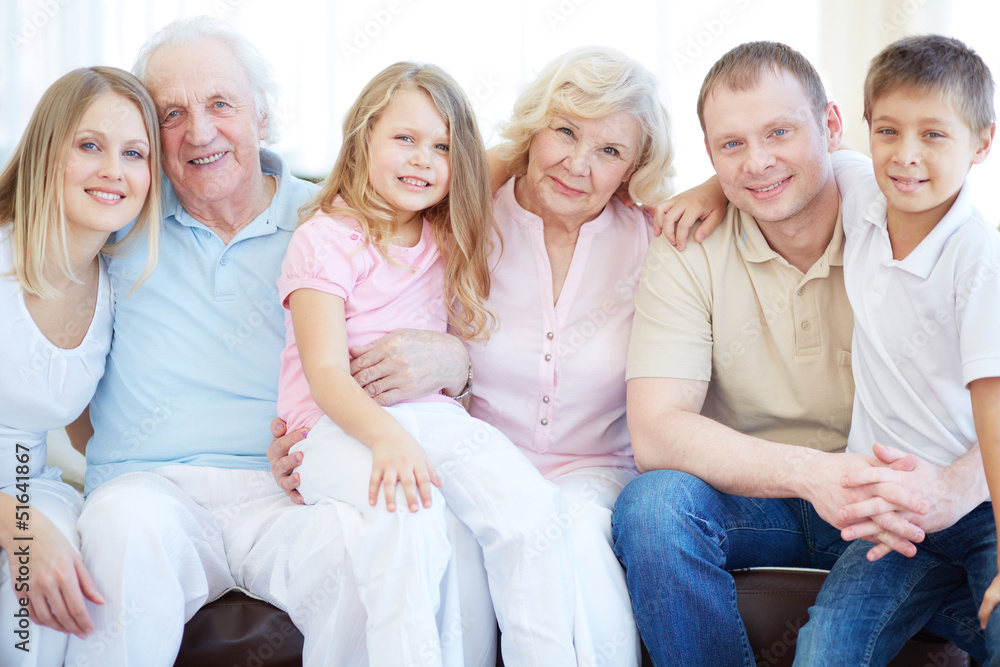 Wall mural Big family