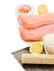 raw salmon for suchi