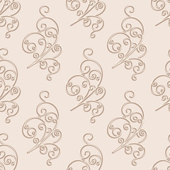 Abstract floral seamless pattern
