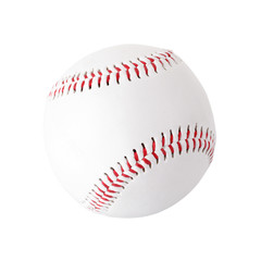 Baseball ball on white background