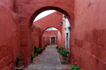 Fototapeta na wymiar Klasztor San Sebastian Arequipa
