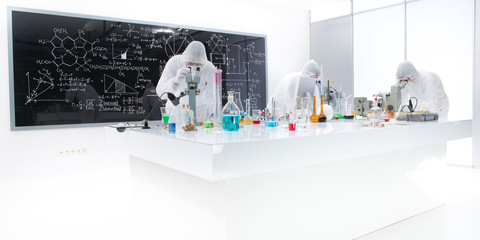 people working in a chemistry lab