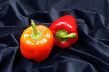 The fresh juicy peppers