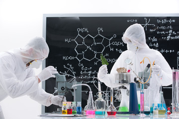 people working in a chemistry lab