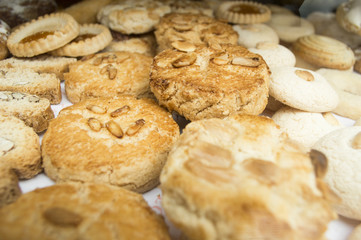 Almond and pine nut cakes Tipical halloween cakes from Catalonia