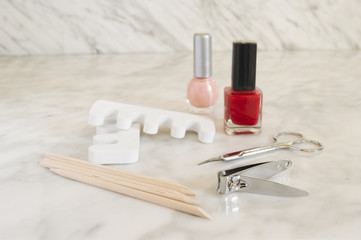 Nail polish nail clipper toe dividers and Cuticle pushers