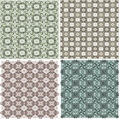 Morocco Seamless Patterns Background Set