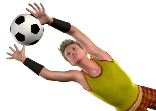 SOCCER GOALKEEPER - 3D
