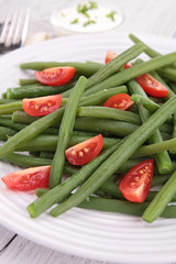french bean salad with tomato