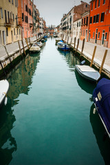 Fototapeta na wymiar Mały Kanał w Wenecji, Włochy