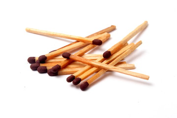 matches on white