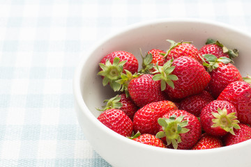 strawberries in a bowl