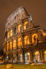 Naklejka premium Koloseum w Rzymie, Włochy