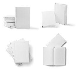 book notebook textbook white blank paper template