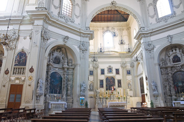 Fototapeta na wymiar Basilica Church of St. Giovanni Battista. Lecce. Puglia. Italy.