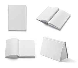 book notebook textbook white blank paper template