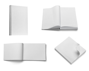 book notebook textbook white blank paper template