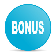 bonus blue circle web glossy icon
