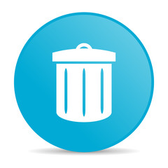 recycle blue circle web glossy icon