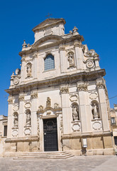 Fototapeta na wymiar Church of the Alcantarines. Lecce. Puglia. Italy.