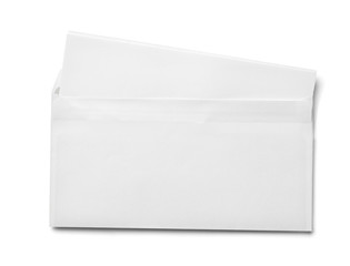 leaflet letter business card white blank paper template