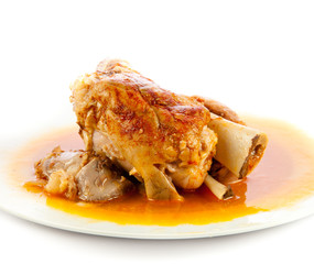 Pig Knuckle isolated on white background