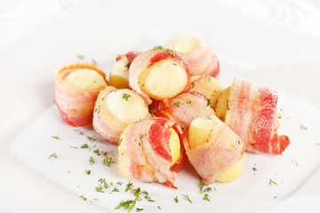potatoes with bacon