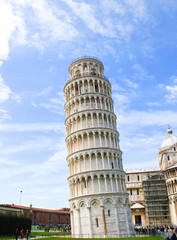 Fototapeta na wymiar Leaning Tower of Pisa in Italy