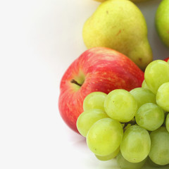 Fruit on a white background