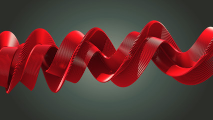 abstract red spiral