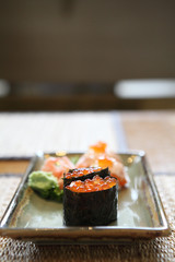 Salmon roe sushi