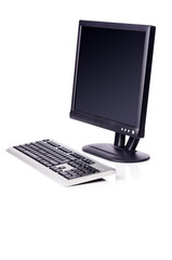 Computer monitor isolated on the white