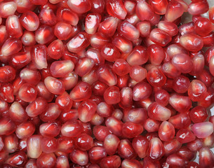 Background pomegranate seeds