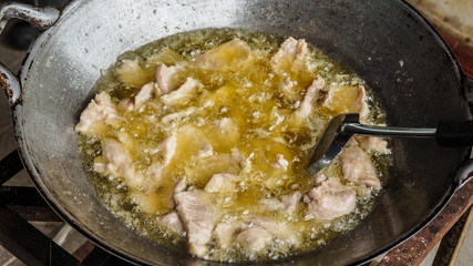 deep fry pork