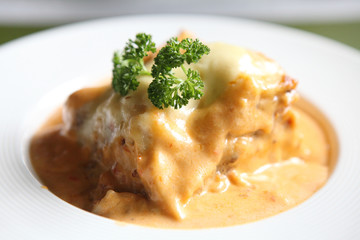 Meat and Cheese Lasagna