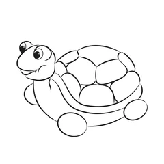  Overzicht schildpad speelgoed. Kleurboek. vector illustratie © ARNICA