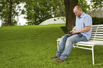 Obraz premium Working in the Park